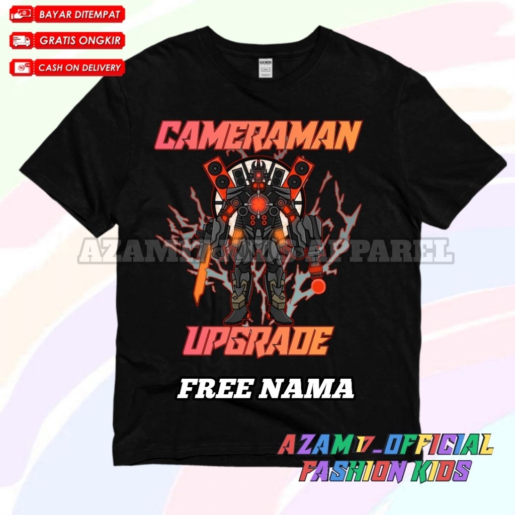 TITAN CAMERAMAN CHILDRENS เสื้อยืดใหม่ TOILET FREE NAME / TITAN CAMERAMAN SKIBIDI MulTIVERSE CHILDRE