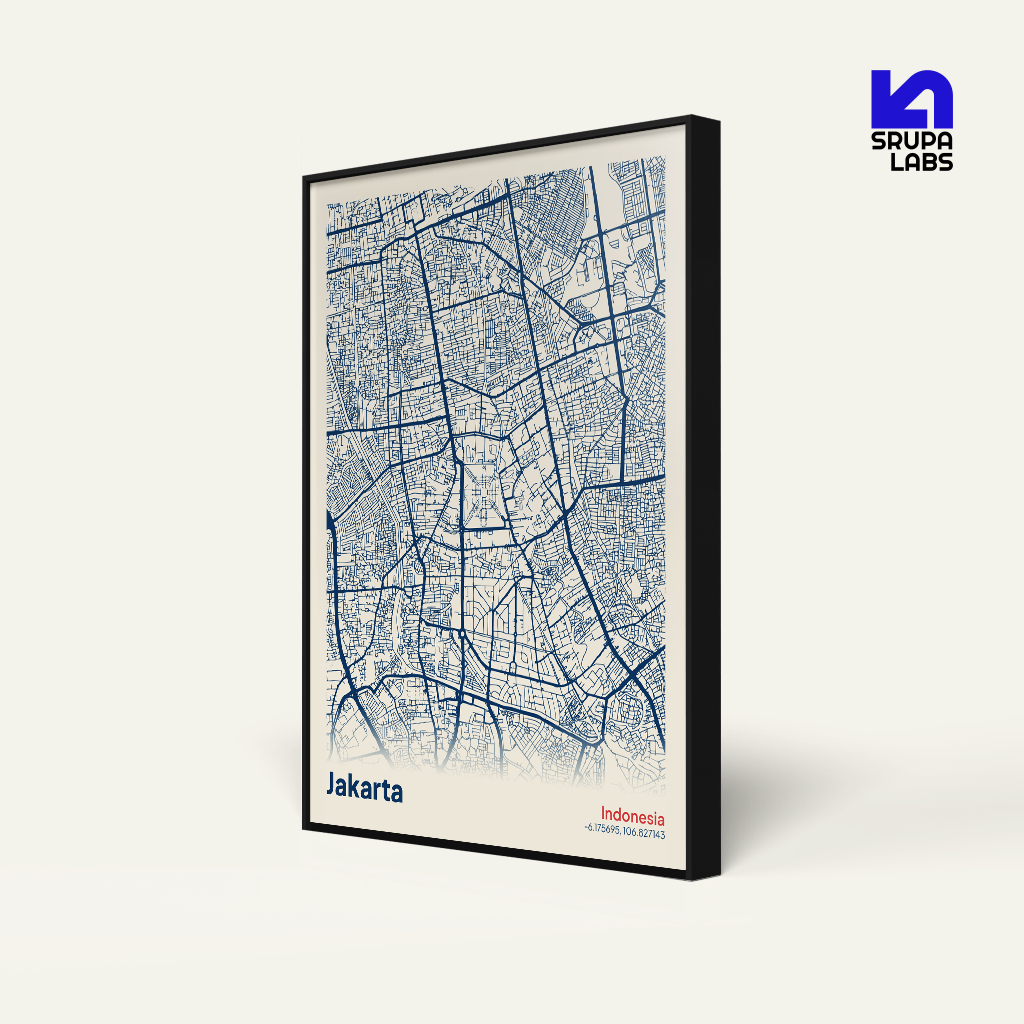 City MDF Frame & โปสเตอร์ MDF 40x60 ซม | 30x40 ซม | 20x30 ซม