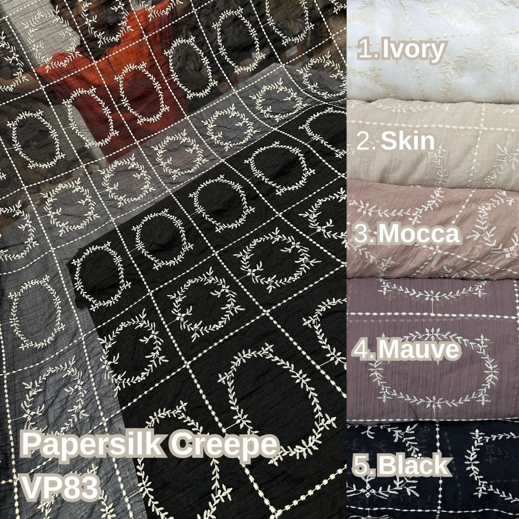 PAPER SILK CREPE VP83 (ราคาต่อ 50ซม.)