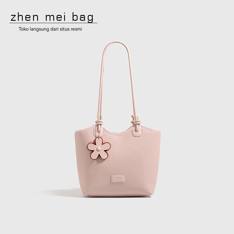 Château Bag - กระเป๋าโท้ตผู้หญิง Yichen สีชมพูพาสเทล - กระเป๋าสะพายเรียบง่ายหรูหราระดับพรีเมียม