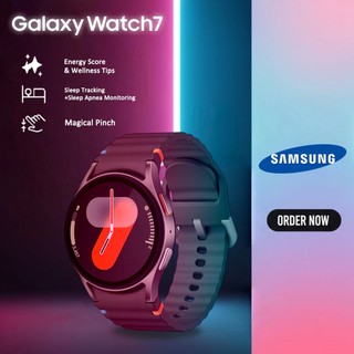 Flash Sale ORI Samsung Galaxy Watch 7 44mm Bluetooth AI Smartwatch Android IOS LED HD Screen IP68 Waterproof Dustproof Heart Rate Tracking Sleep Monitor COD Jam Tangan Pintar Pria Jam Tangan Pintar Wanita Bekas 99% Baru Original Smartwatch Samsung