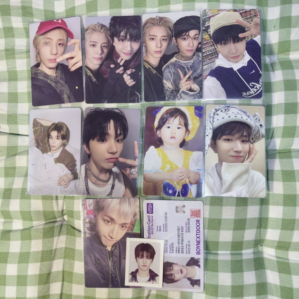 Boynextdoor photocard อย่างเป็นทางการ leehan riwoo woon jaehyun