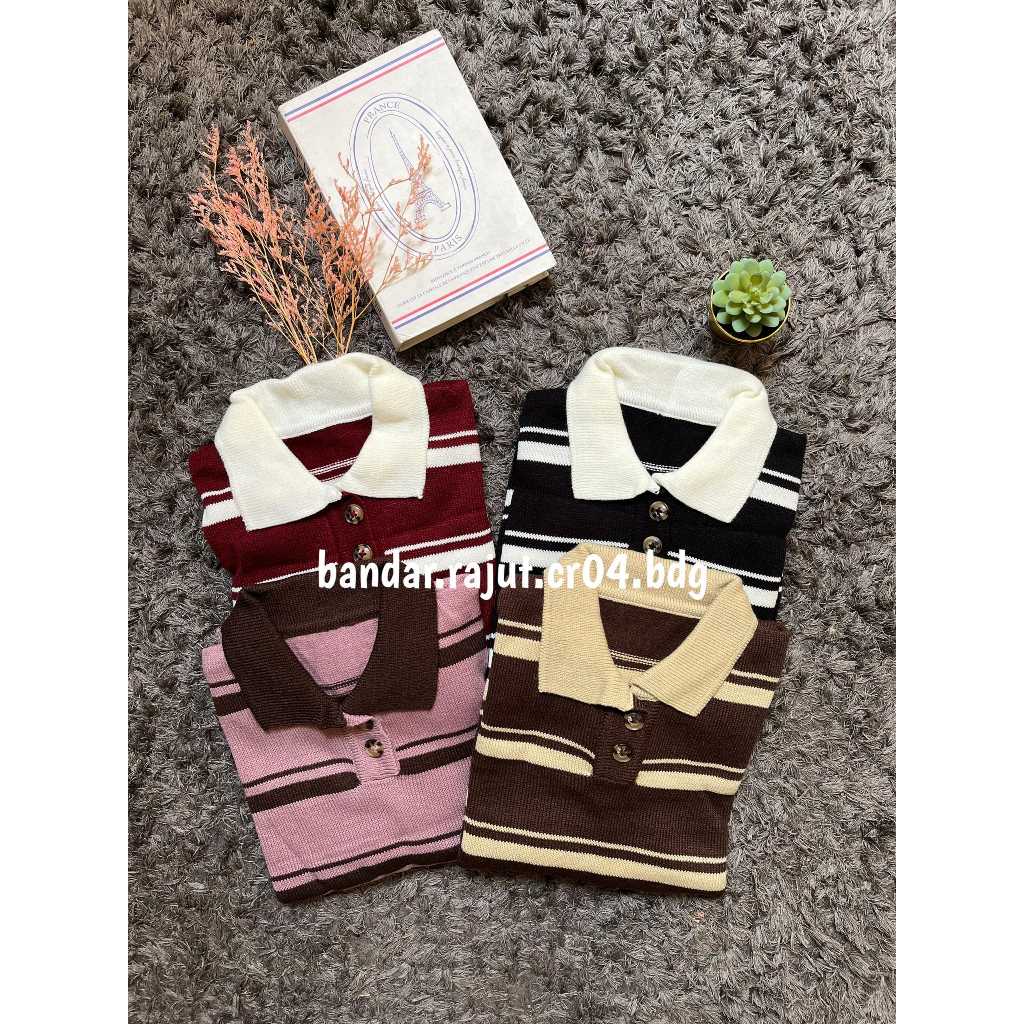 KIYOKO BRANDED 7 GATE KNIT SWETER