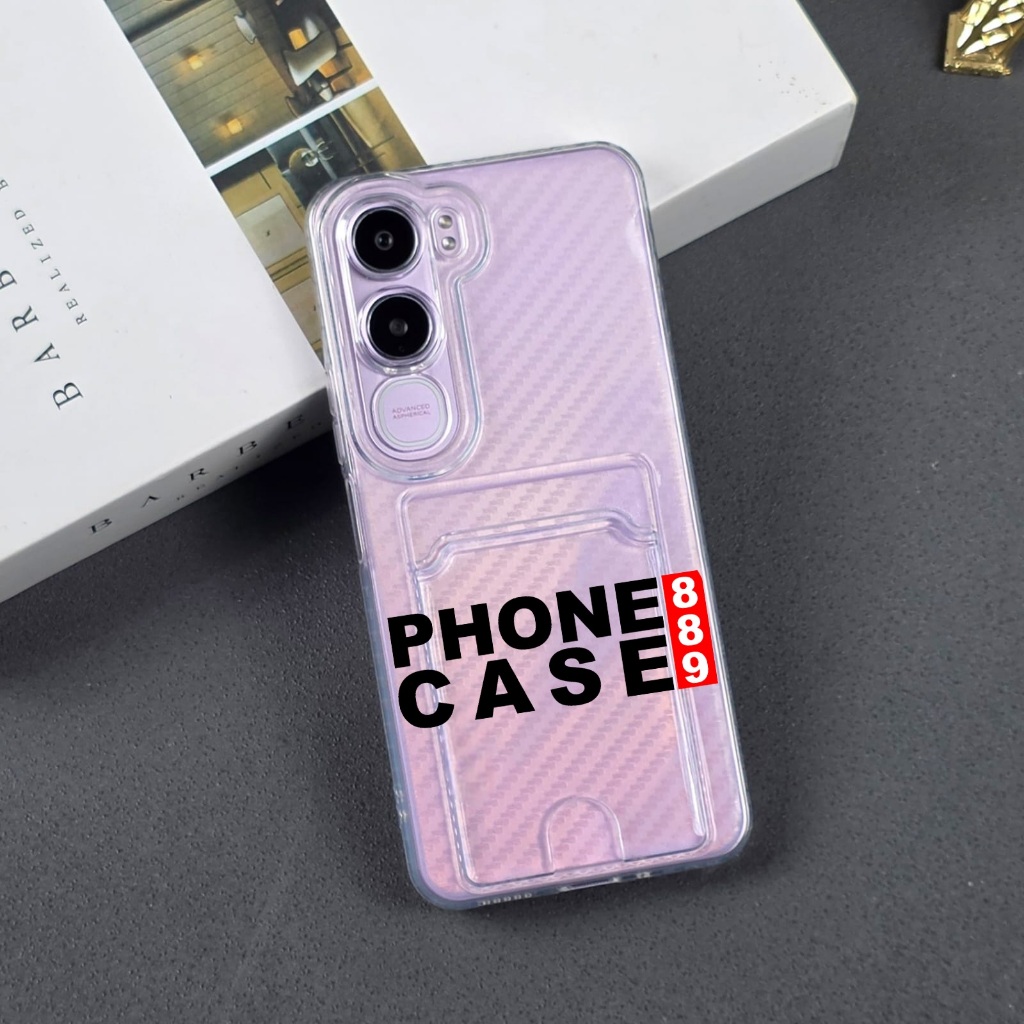 VIVO Y21D CLEAR CASE ช่องใส่การ์ด SOFT CASE WALLET VIVO Y21D