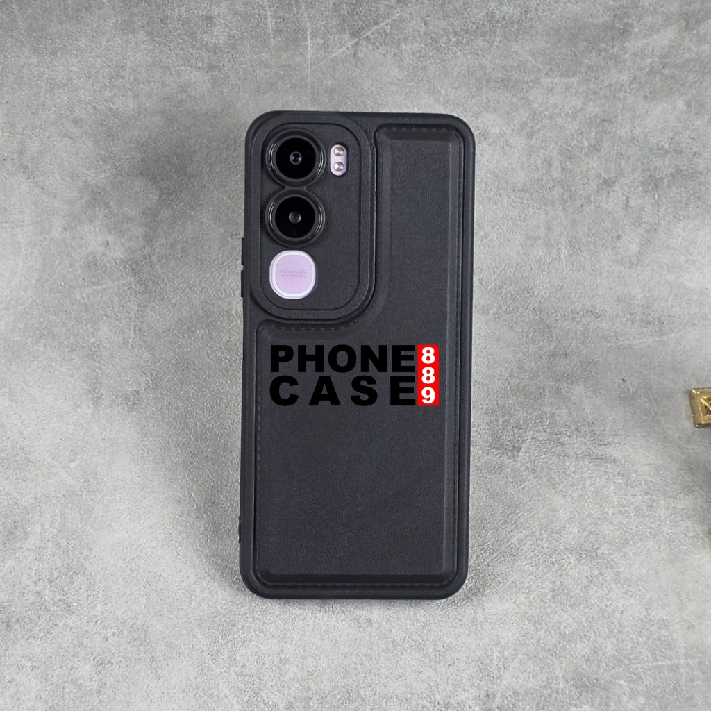 VIVO Y21D CASE LEATHER PRO BLACK CASE สีดํา VIVO Y21D