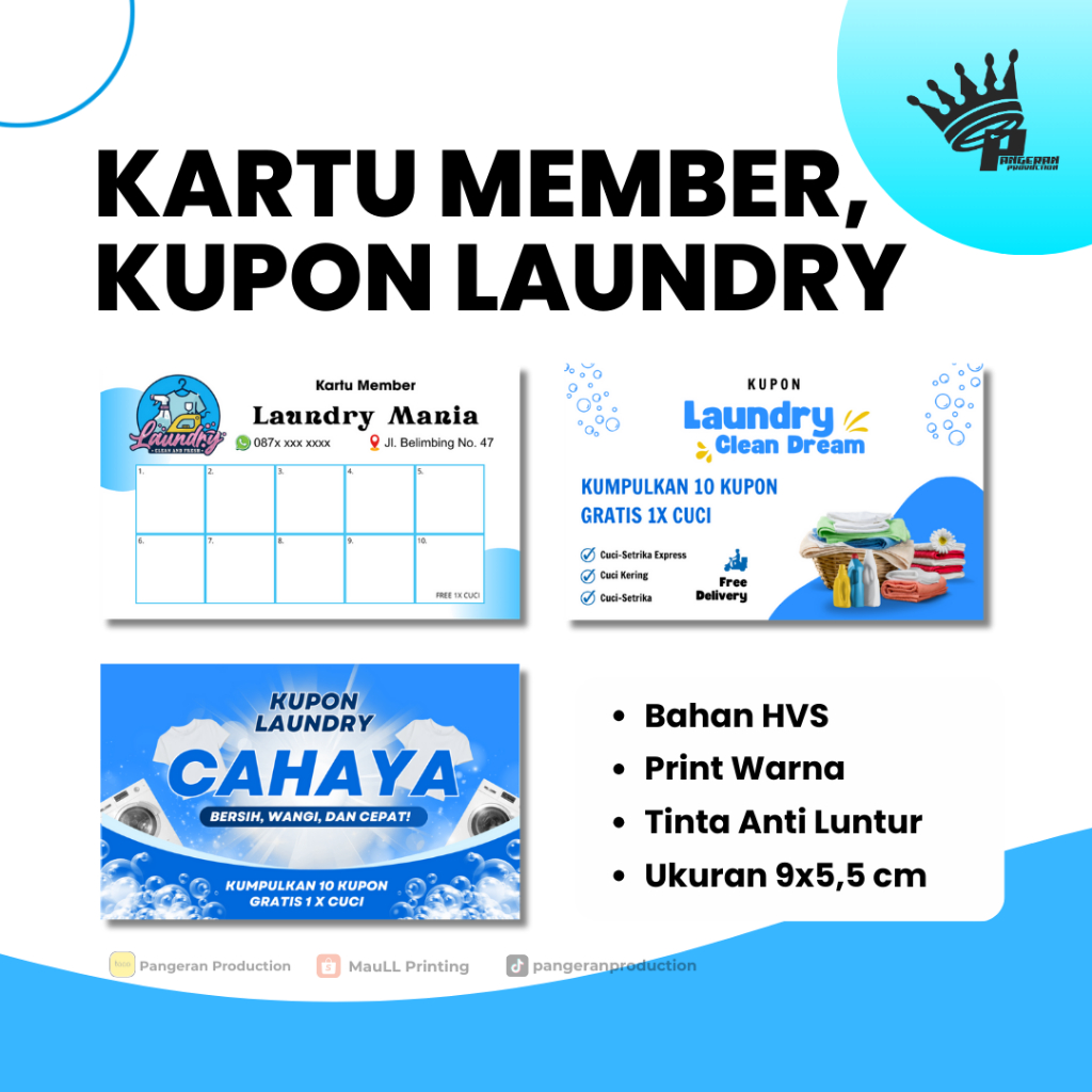 LAUNDRY MEMBER CARD / LAUNDRY COUPON