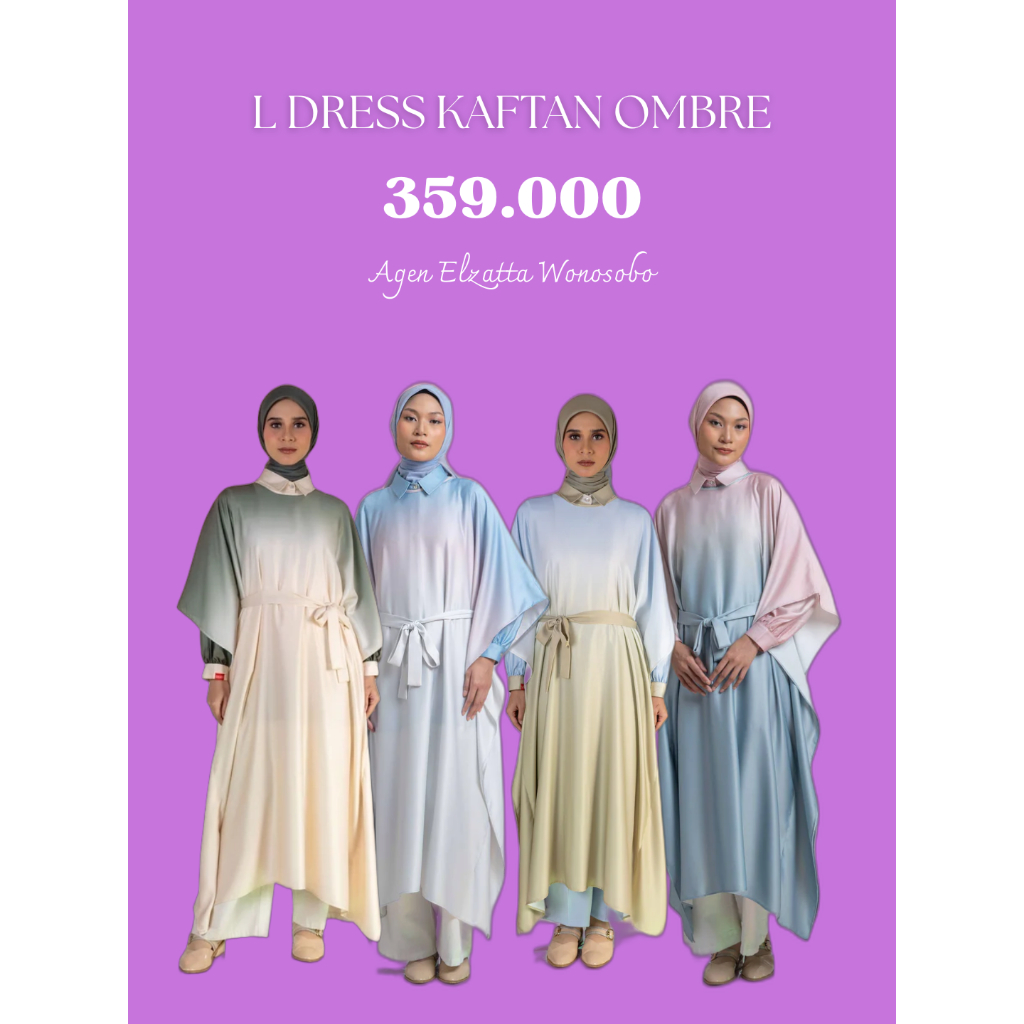 DAUKY L OMBRE KAFTAN DRESS