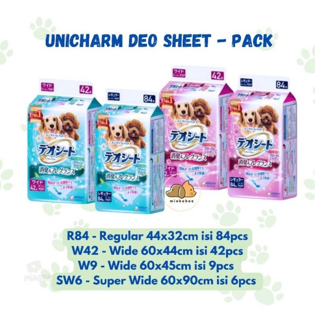 UNICHARM PET-DEO SHEET UNDERPAD ANIMAL URINE PAD/TRAINING PED/PEE PAD
