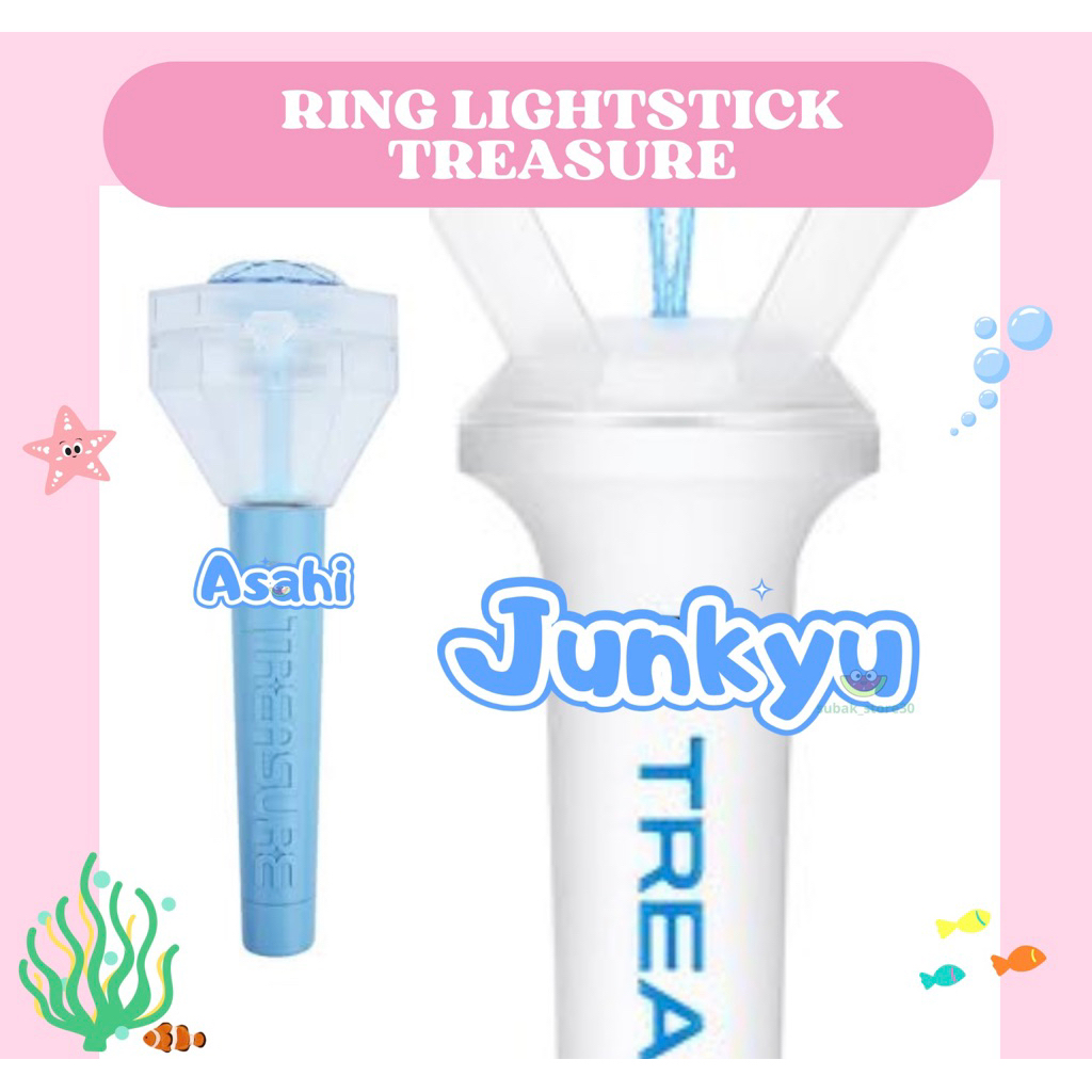 TREASURE LIGHTSTICK DECORTATIONS ver 1 2 RING LS TEULIGHT MEMBER NAME DECO CONCERT HYUNSUK JIHOON JU