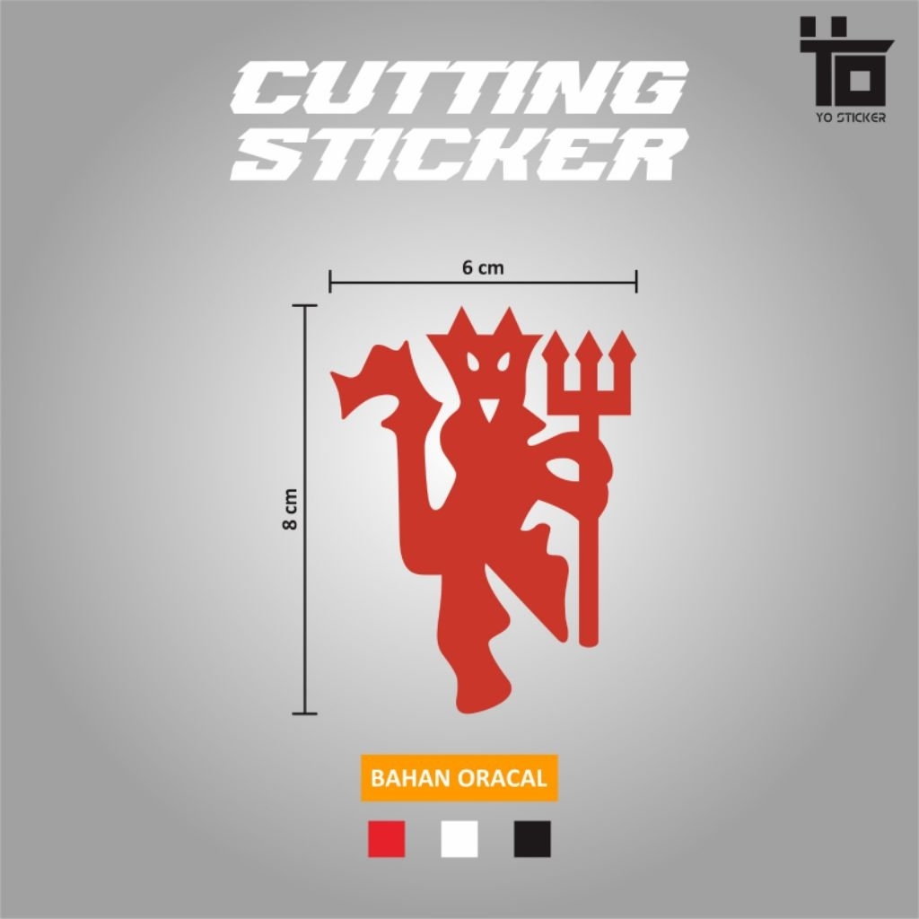 สติ๊กเกอร์ตัด MANCHESTER UNITED/LOGO MANCHESTER UNITED/THE RED DEVIL