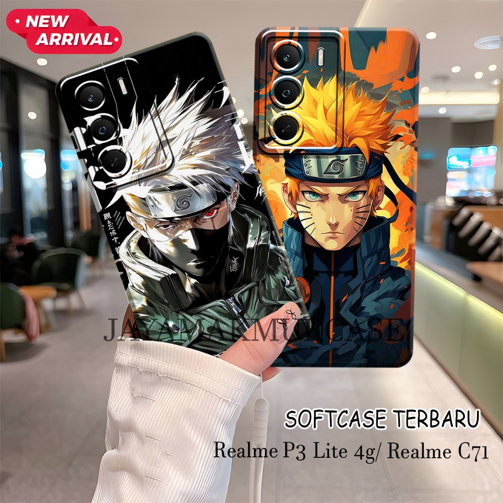 Softcase Realme p3 Lite 4g - เคส Realme c71 4g - Realme c75 - Realme c75x - Realme c73 ล่าสุด Naruto