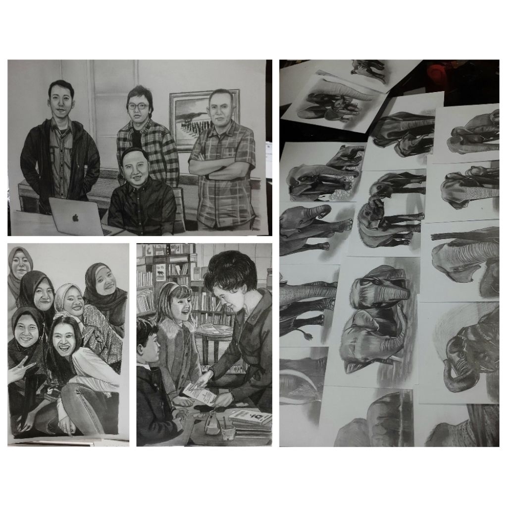 SKETCH 4 - 7 FACES A3 SIZE