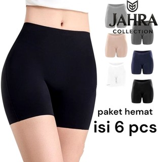 JAHRA - Paket Hemat Isi 6 Pcs Hotpants  Celana Hotpants  Legging Hotpants  Shortpant Wanita Sport / Celana Shortpants / Legging Shortpant /