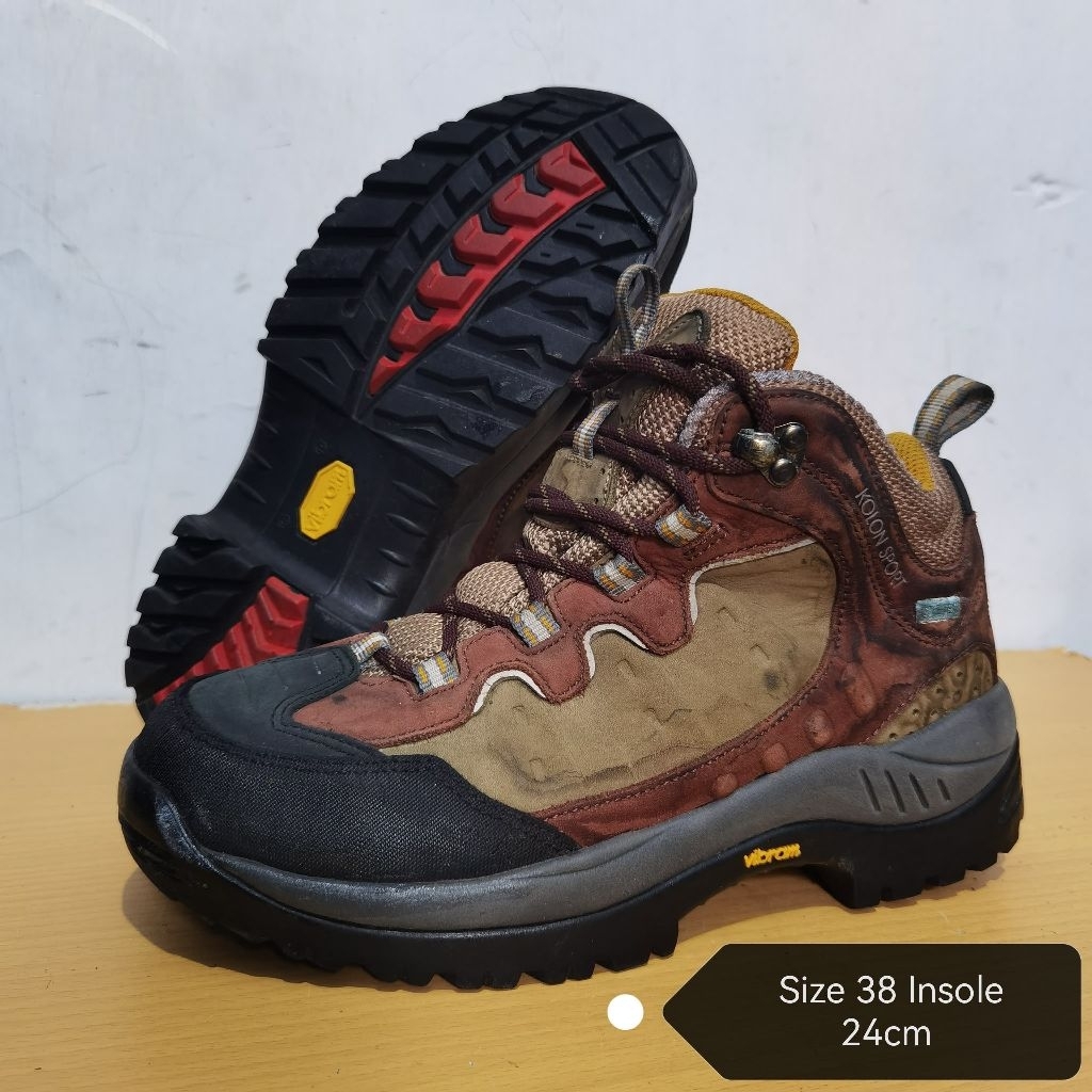 KOLON SPORT GORE-TEX MID VIBRAM 38 รองเท้าเดินป่า