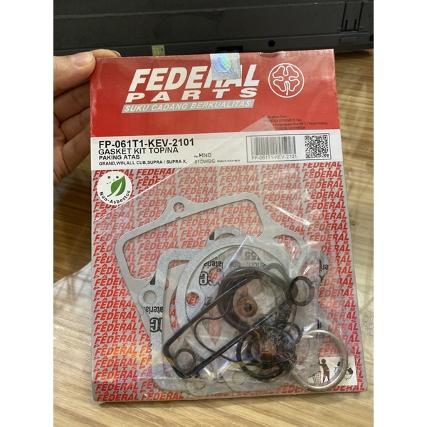 ชุดท็อป Grand Win Supra X FP-061T1-KEV-2101 ชุดปะเก็นชิ้นส่วน Federal Grand Win Supra X