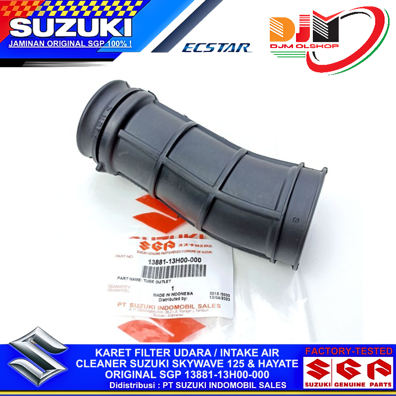 Original SGP 13881-13H00-000 Suzuki Skywave 125 & Hayate ยางกรองอากาศ/เครื่องดูดฝุ่นไอดี