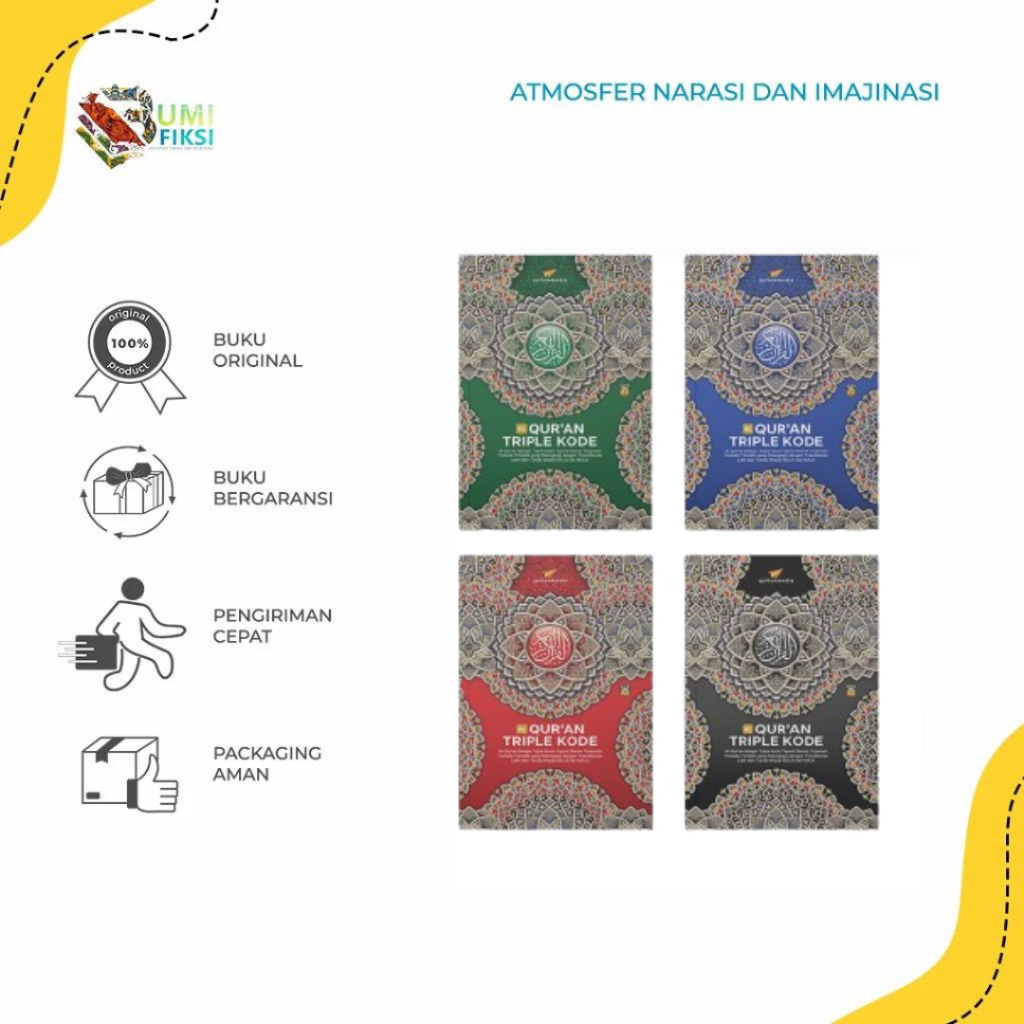 AL QURAN Al-QURAN Al-Quranul Karim Tajweed Triple Code - QultumMedia - Bumifiksi