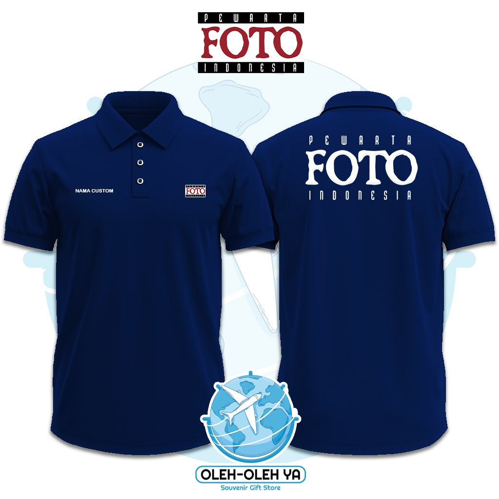 By O2Y-WSC626 Wangki Collar Polo Shirt Wangki Work Shirt - Warta Photo Indonesia Journalist - DTF Sc