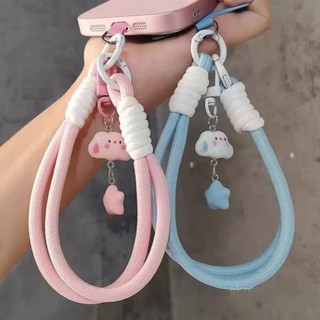 Tali Gantungan HP Universal | Liontin Bintang & Awan Putih yang Lucu | Pakai di Casing Ponsel  B112