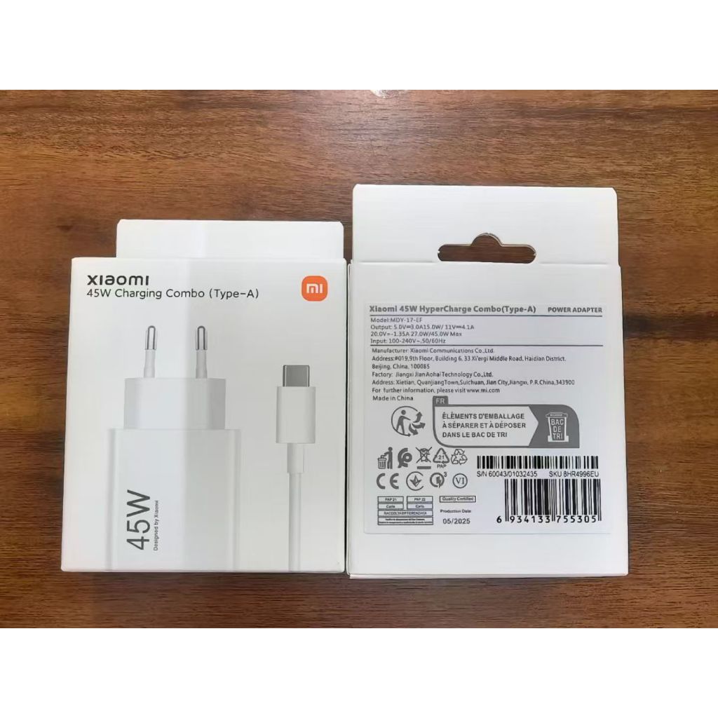 XIAOMI 45W TURBO Fast Charging Type C NC Charger