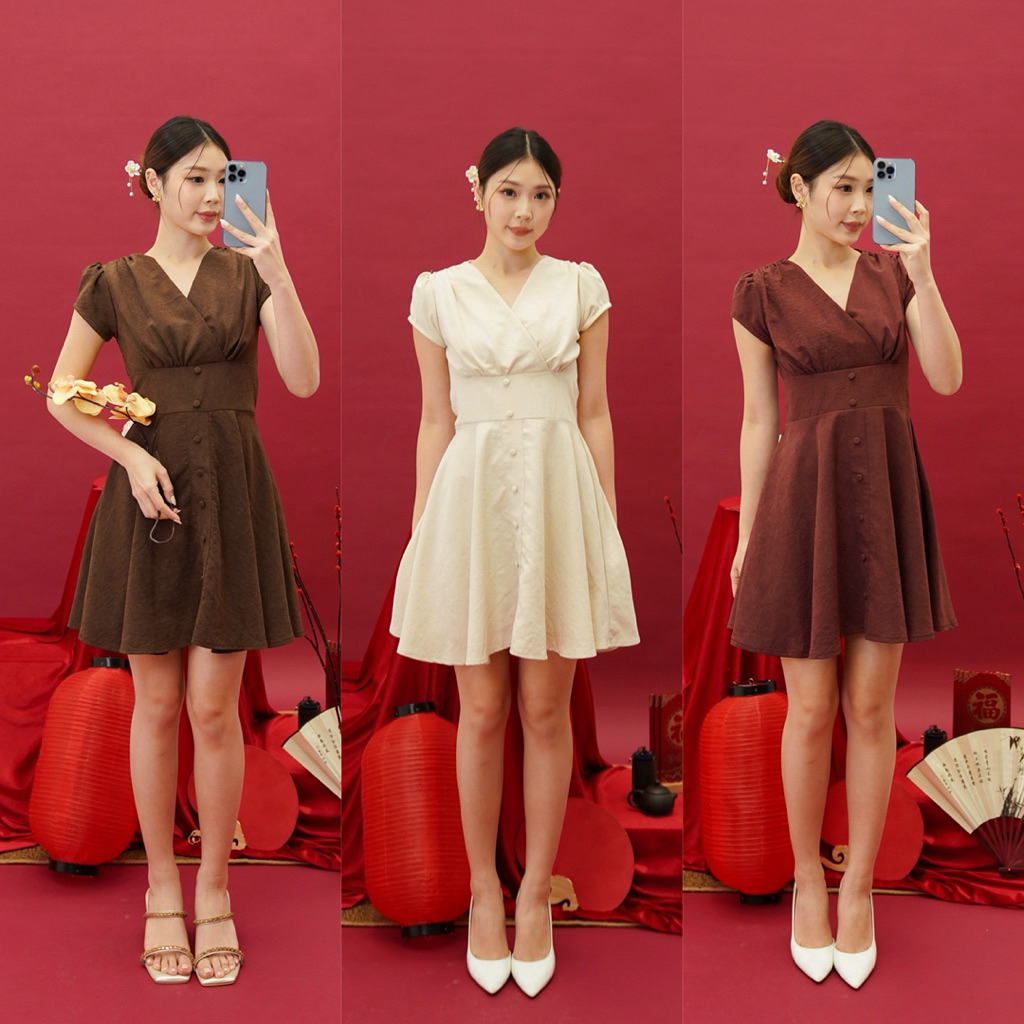 [ KELLY ] Seline Dress / Mini Dress / ชุดสตรี