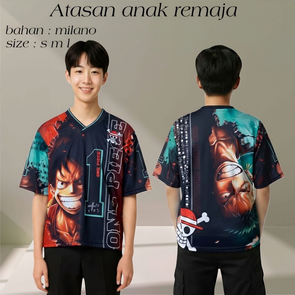 V-NECK TOP สําหรับ TEENAGERS FULL PRINT SUBLIME PICTURE "ผ้าสําลีชิ้นเดียว"