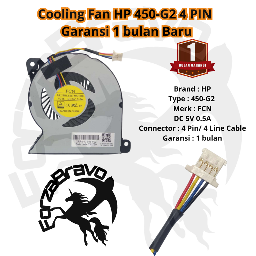 HP พัดลมระบายความร้อนแล็ปท็อปสําหรับ HP PROBOOK 450 G2 440 G2 445 G2 - 4pin FCNDC 5V 0.5A 4 Pin Cabl
