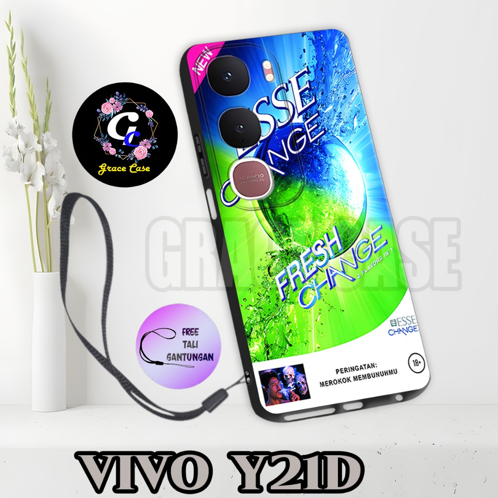 (GC36) ยาง Softcase Hp VIVO Y21D / Case / Mens Case / VIVO Y21D Silicone Tpu Pro Camera Case / เคส V