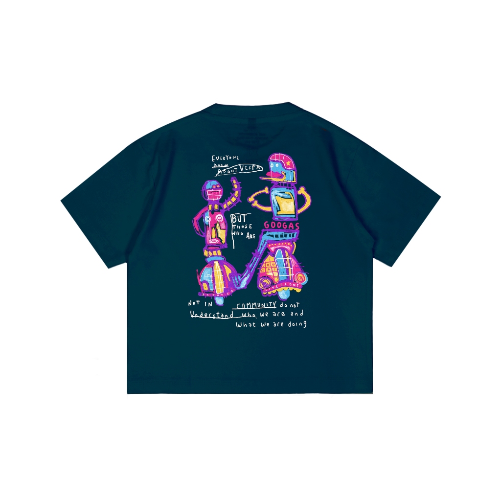 Livescoot Kids Short Sleeve Boxy I Kids T-Shirt - Steps