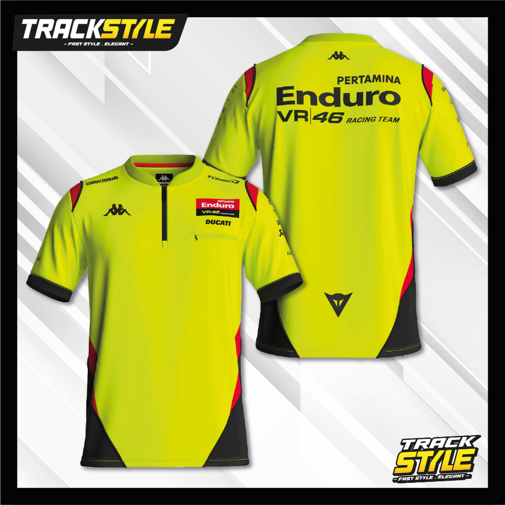 เสื้อโปโล TrackStyle Pertamina Enduro VR46 Racing Team MotoGP 2026 คุณภาพระดับพรีเมียม