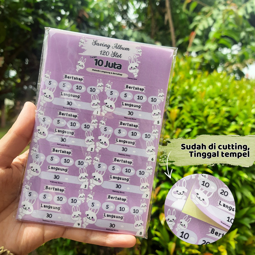 สติ๊กเกอร์เป้าหมายสําหรับ Saving Cicil & Instant Target 2 Million - 50 Million Saving Challenge