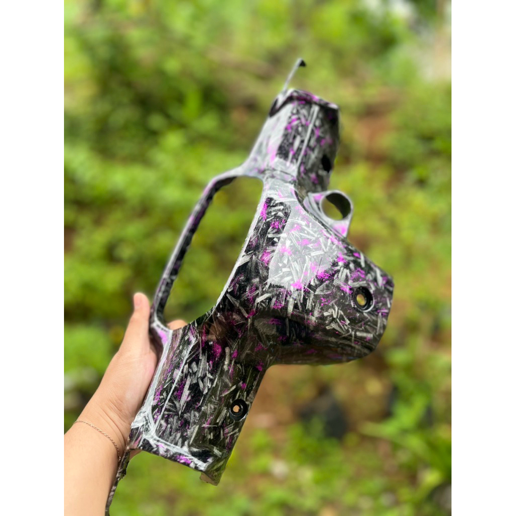 UNGU Grand Astrea Carbon Forged Purple Shell - Motorcycle Grand Astrea Carbon Forged Purple