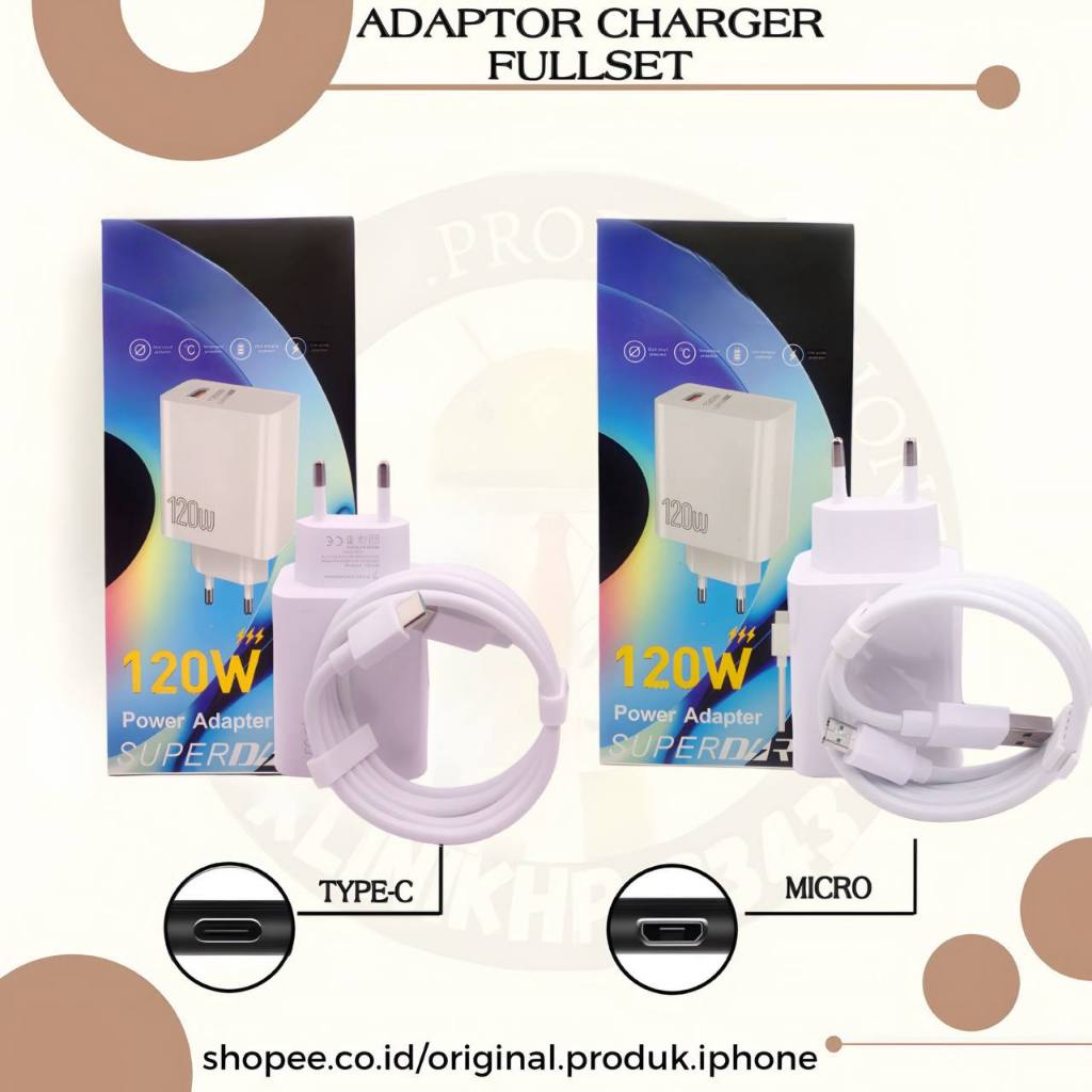 ADAPTER / ADAPTER FAST CHARGER RLme 12 PRO 120W FULLSET ORIGINAL