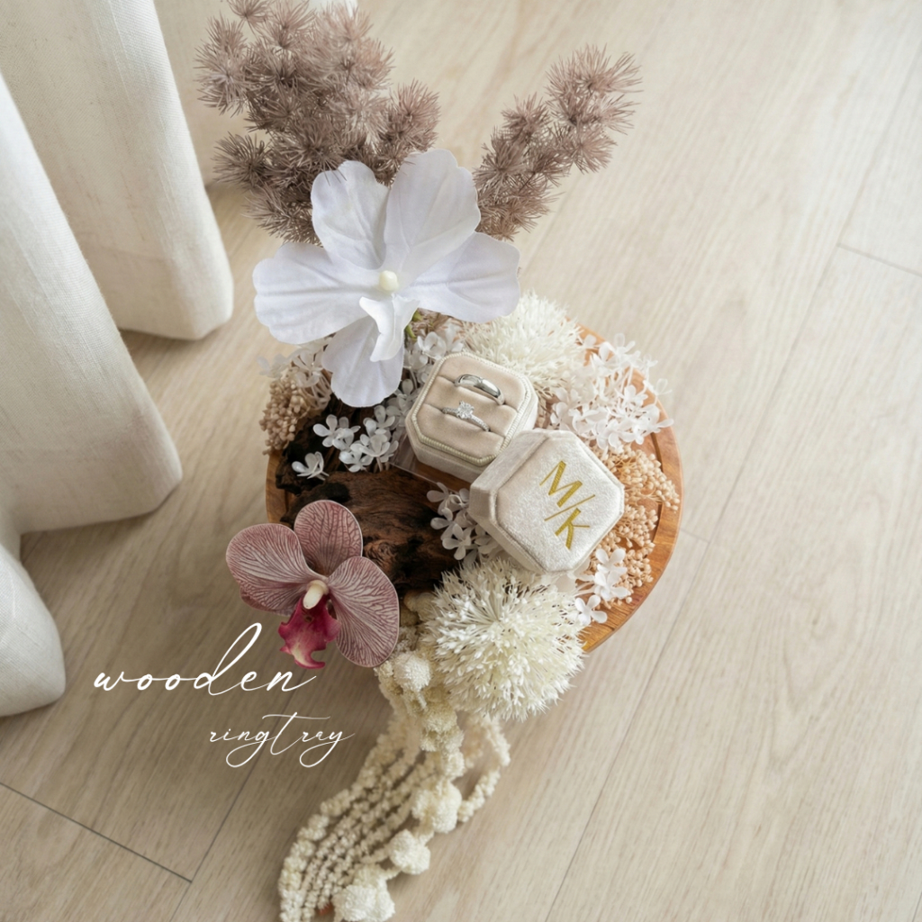 WOODEN RINGTRAY RINGBOX WEDDING JEWELRY RING BOX WEDDING PROPOSAL ENGAGEMENT
