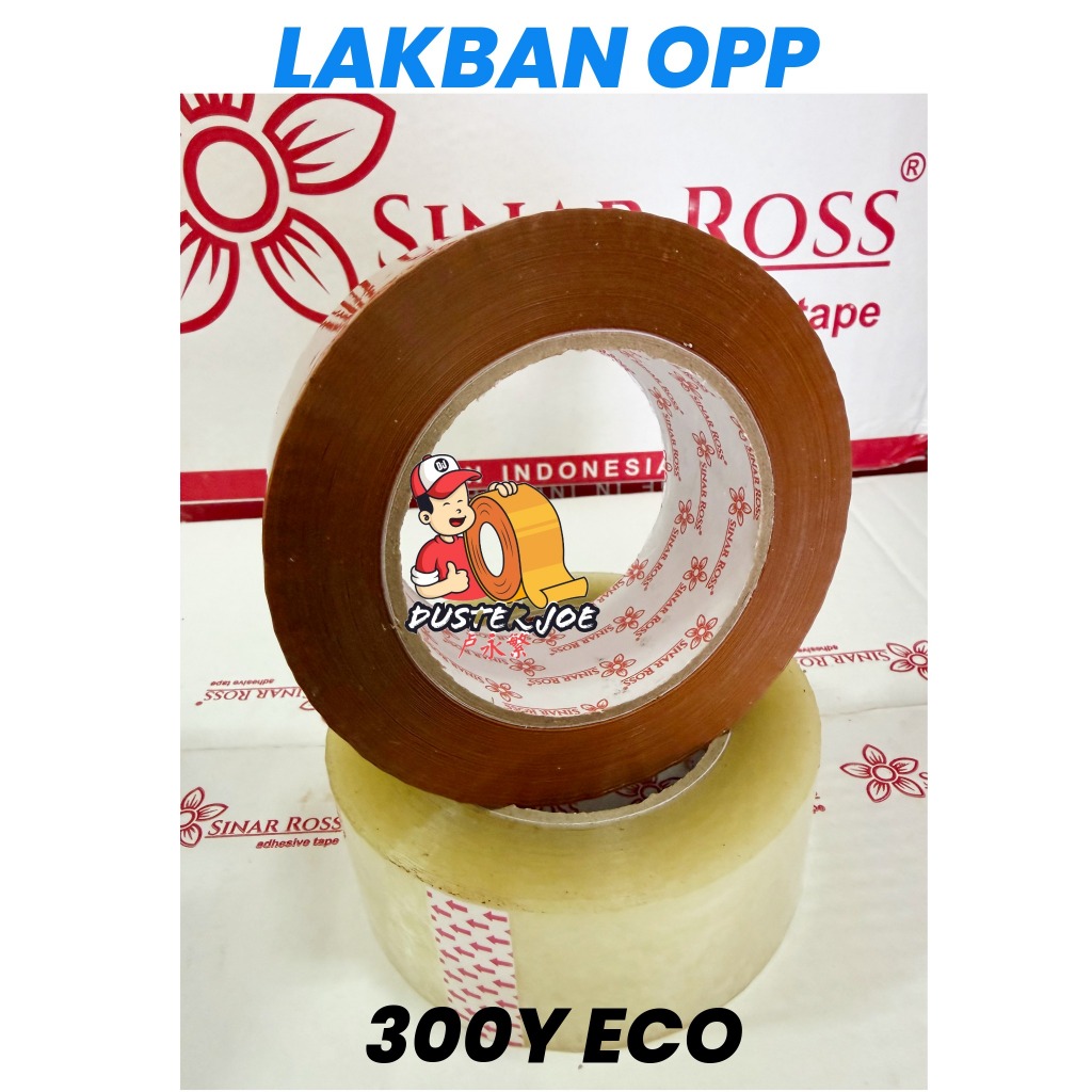2 นิ้ว 45 มม. 300 หลา Sinar Ross ECO JUMBO Duct Tape ต่อ 1 ม้วน