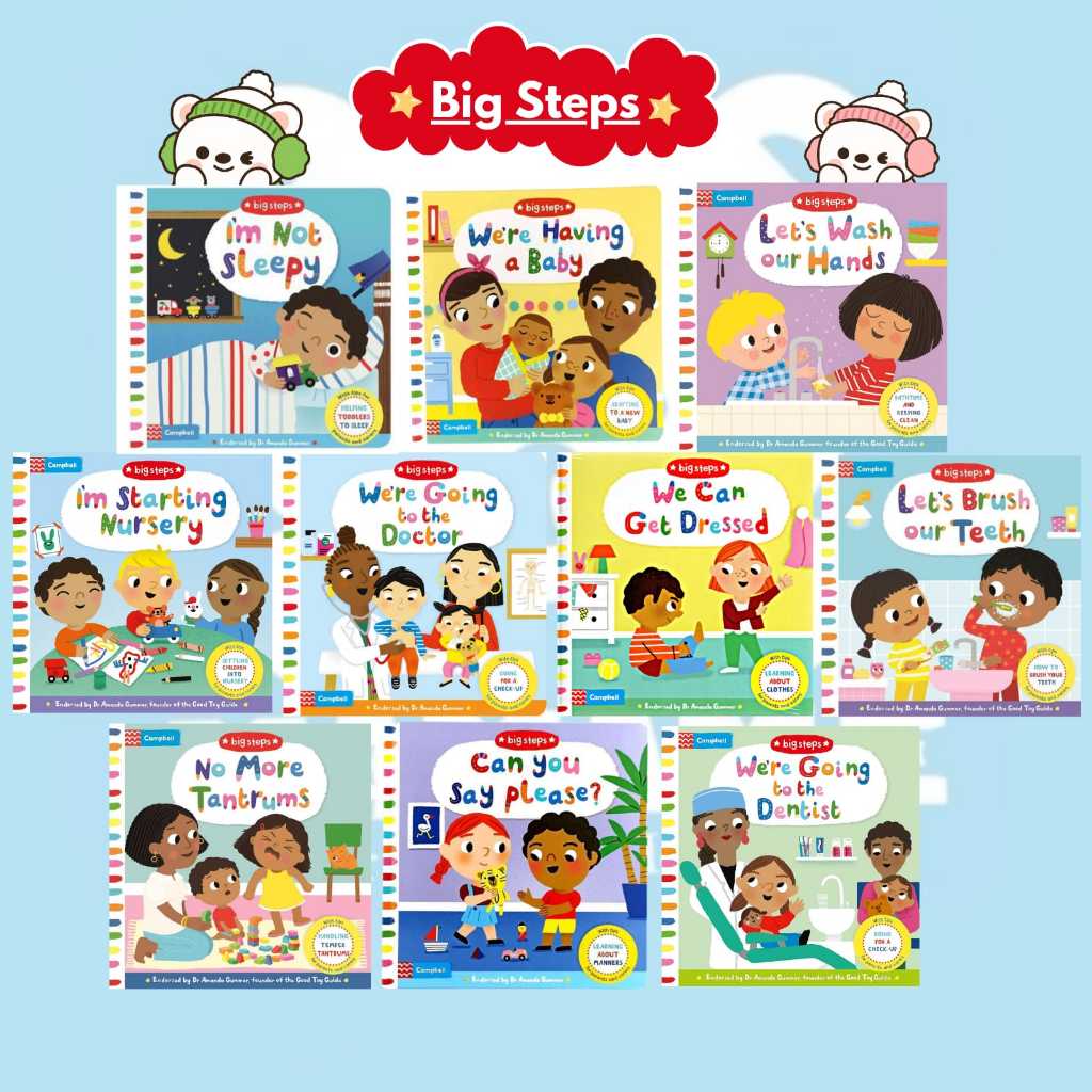 [MAAME] Campbell Big Step Series Boardbook หมอทันตแพทย์ Sleep หนังสือการศึกษาสําหรับเด็ก