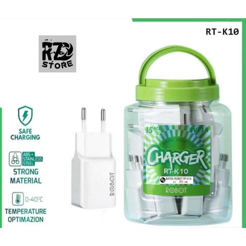 ROBOT RT-K10 Adapter USB Charger Head Adapter 5V/1A CHARGER HEAD