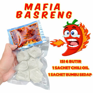 Basreng pedas isi 6 basreng mentah plus chili oil