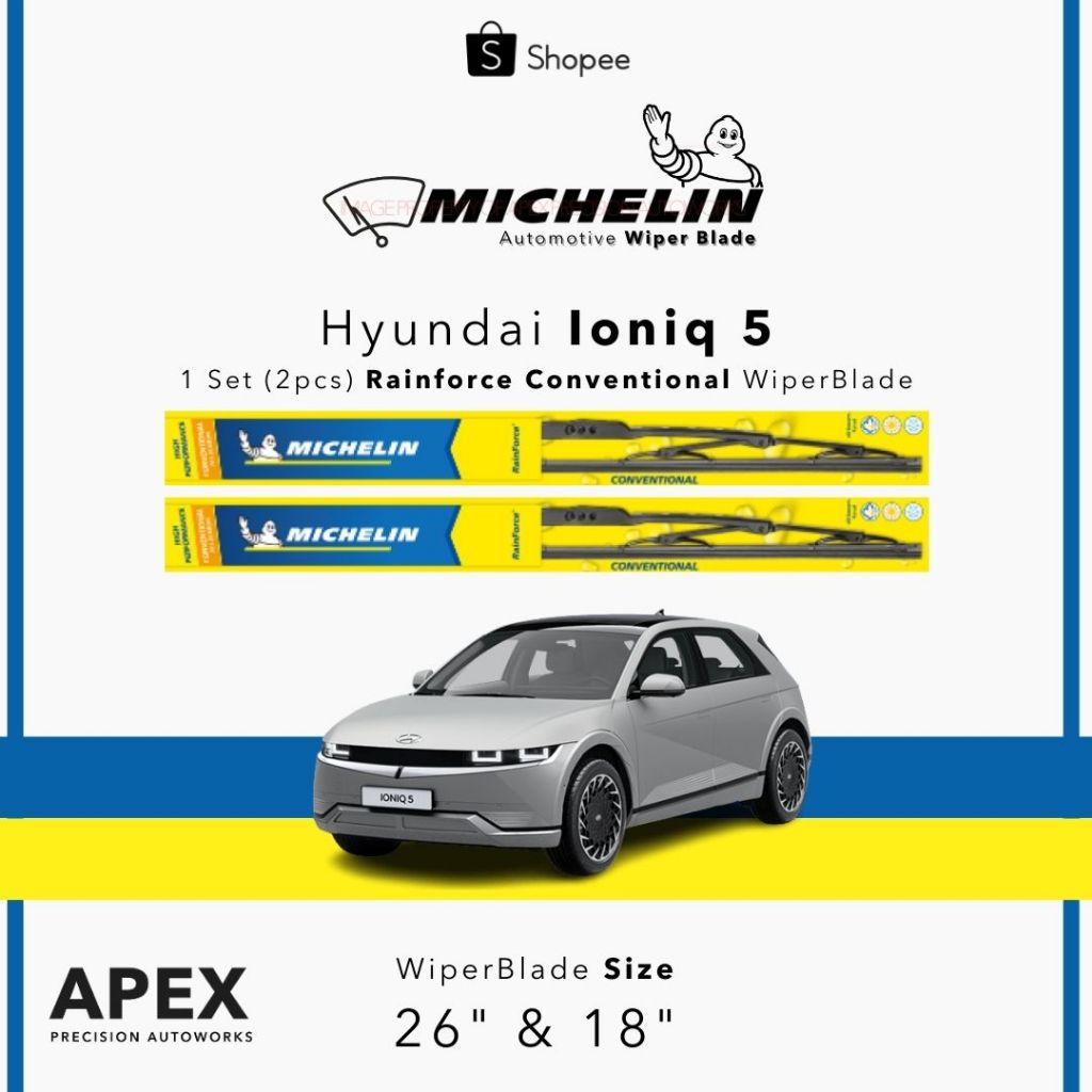 MICHELIN RAINFORCE CONVENTIONAL WIPER สําหรับ HYUNDAI IONIQ 5