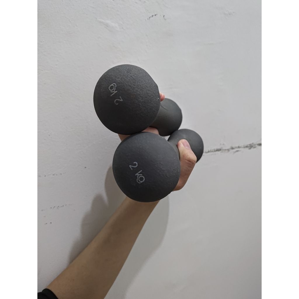 Perkis Basic Weights (Dumbbell Neoprene 2x2kg, Barbell Dumbbell) (1 คู่)