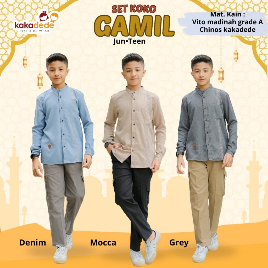 Kakade Koko Suit สําหรับวัยรุ่น 5-17 Years Old Gamil Set