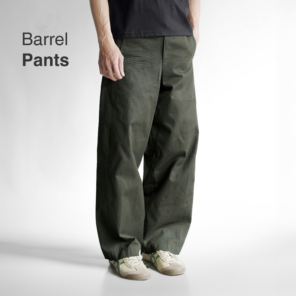 กางเกงบาร์เรล Cottonsupply Baggy