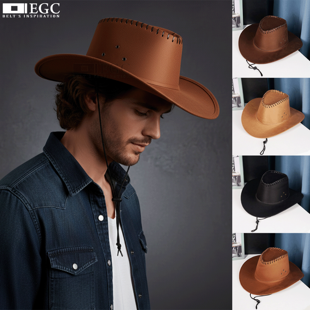 COWBOY/MENS COWBOY HAT/ADULT COWBOY/UNISEX PLAIN COWBOY HAT - TPI-11