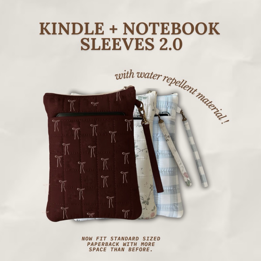 Kindle & Notebook Sleeves with Water Repellent Material [Kindle Case/ Book Sleeves/ Pouch]