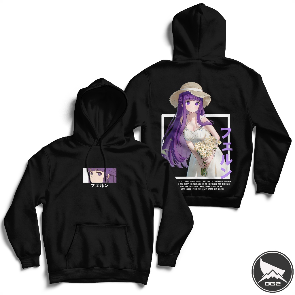 เสื้อฮู้ดอนิเมะ Frieren fern A279 เสื้อฮู้ด Catton Fleece OG2 1B A