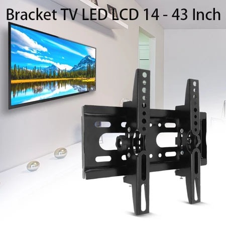 LED LCD TV Bracket 32 40 43 24 21 29 17 14 นิ้วรับประกัน Fit 14 - 43 In 2 Way Universal TV Bracket