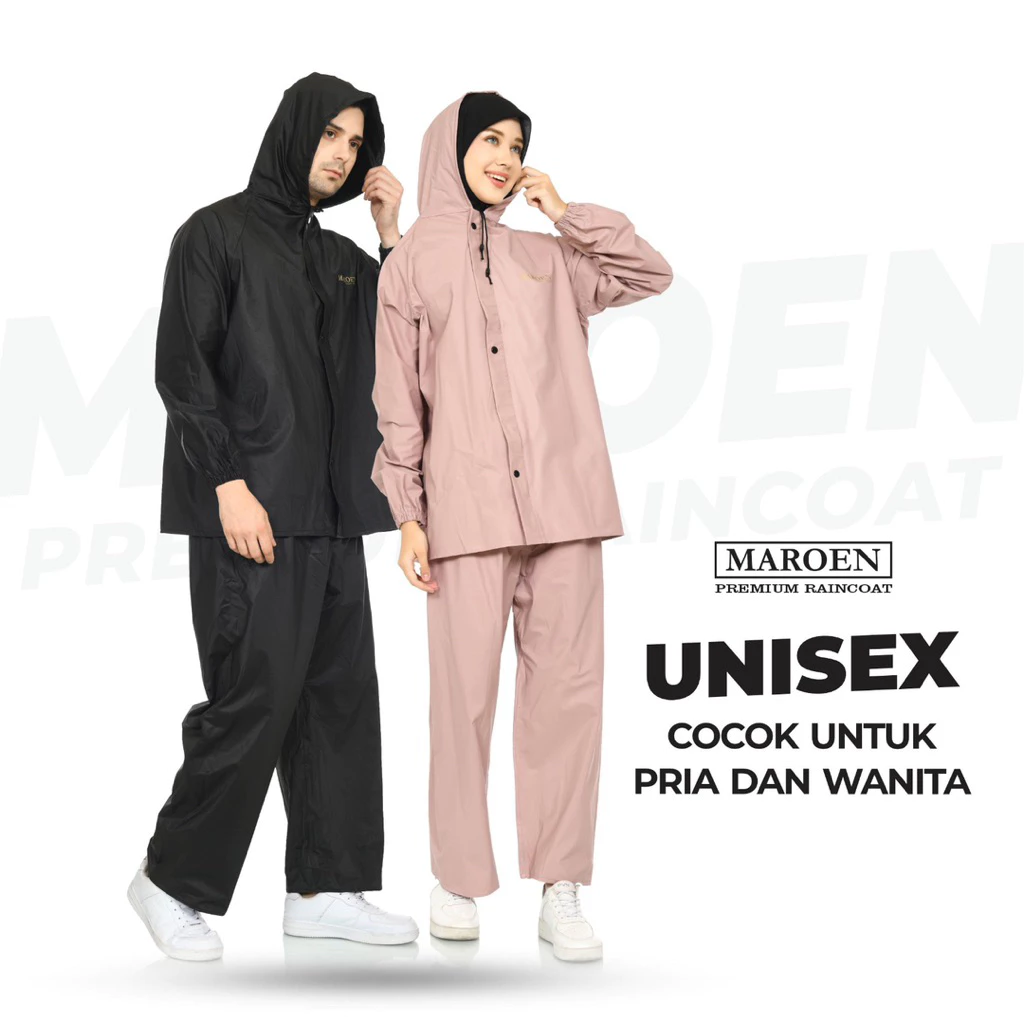 ชุดกันฝน MAROEN เสื้อและกางเกง PVC 0.25 สำหรับผู้หญิงและผู้ชาย thumbnail 9
