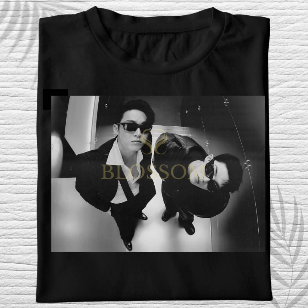 KATUN Scoops X Mingyu Double Up Photo เสื้อยืด | ผ้าฝ้ายหวี 24s Scoups Jeonghan Jun Joshua Hoshi Won