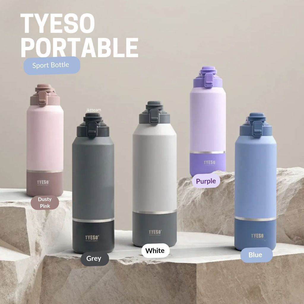 TYESO PORTABLE BIG BOTTLE 2000ML/HEAT AND COLD RESISTANT 12 HOURS/STAINLESS STEEL/LEAKPROOF