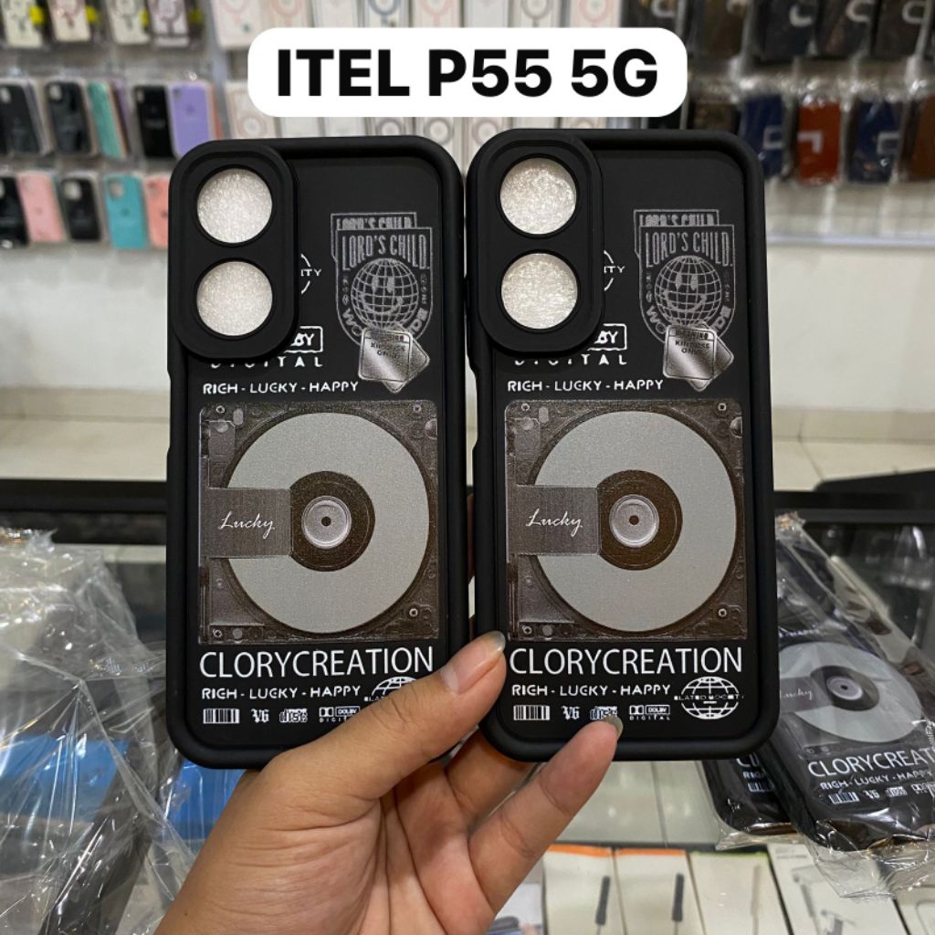 RICH LUCKY HAPPY ITEL P55 5G เคสซิลิโคน